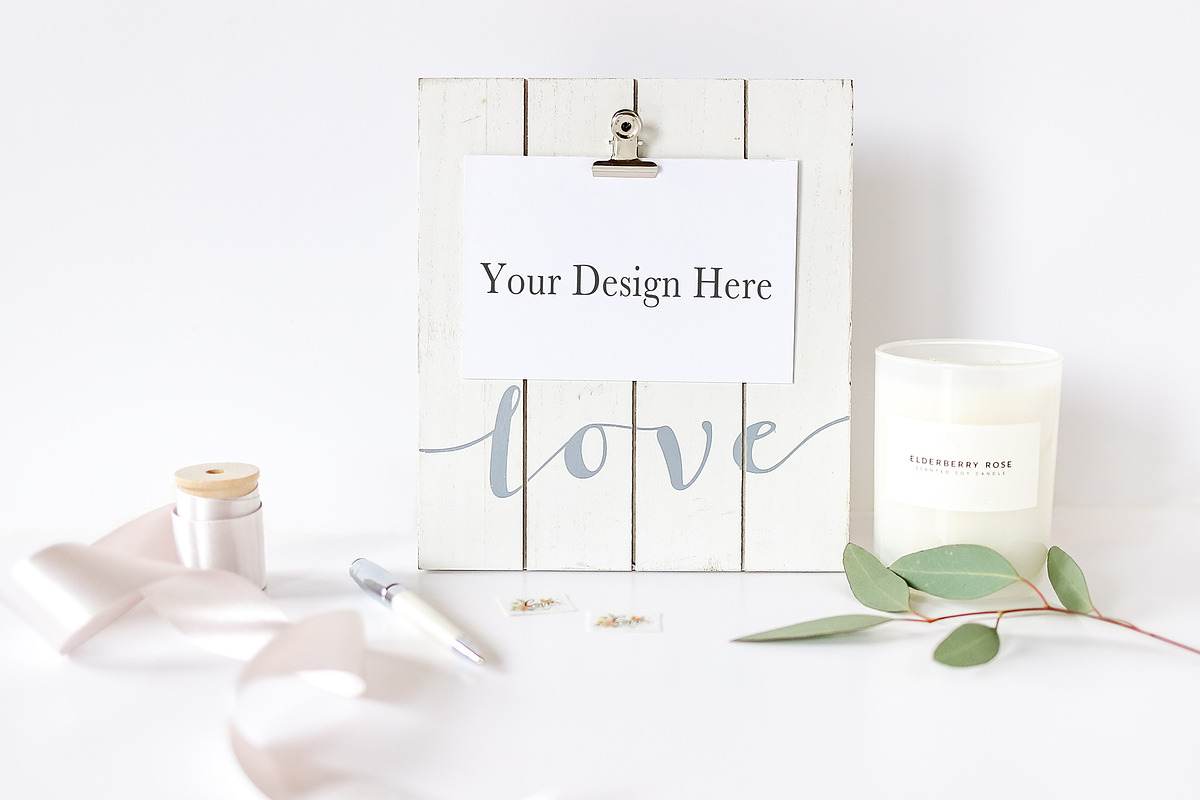 Love Board - Card Mockup, a Print Template by SunnyTangerine Stock (Photo 1 of 3)