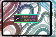 20 Ribbons brushes Procreate, a Brush Add-On by Graphics Resources (Thumbnail 3 of 6)