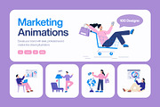 Animated Digital Marketing, a Technology Illustration by Brickclay (Thumbnail 1 of 4)