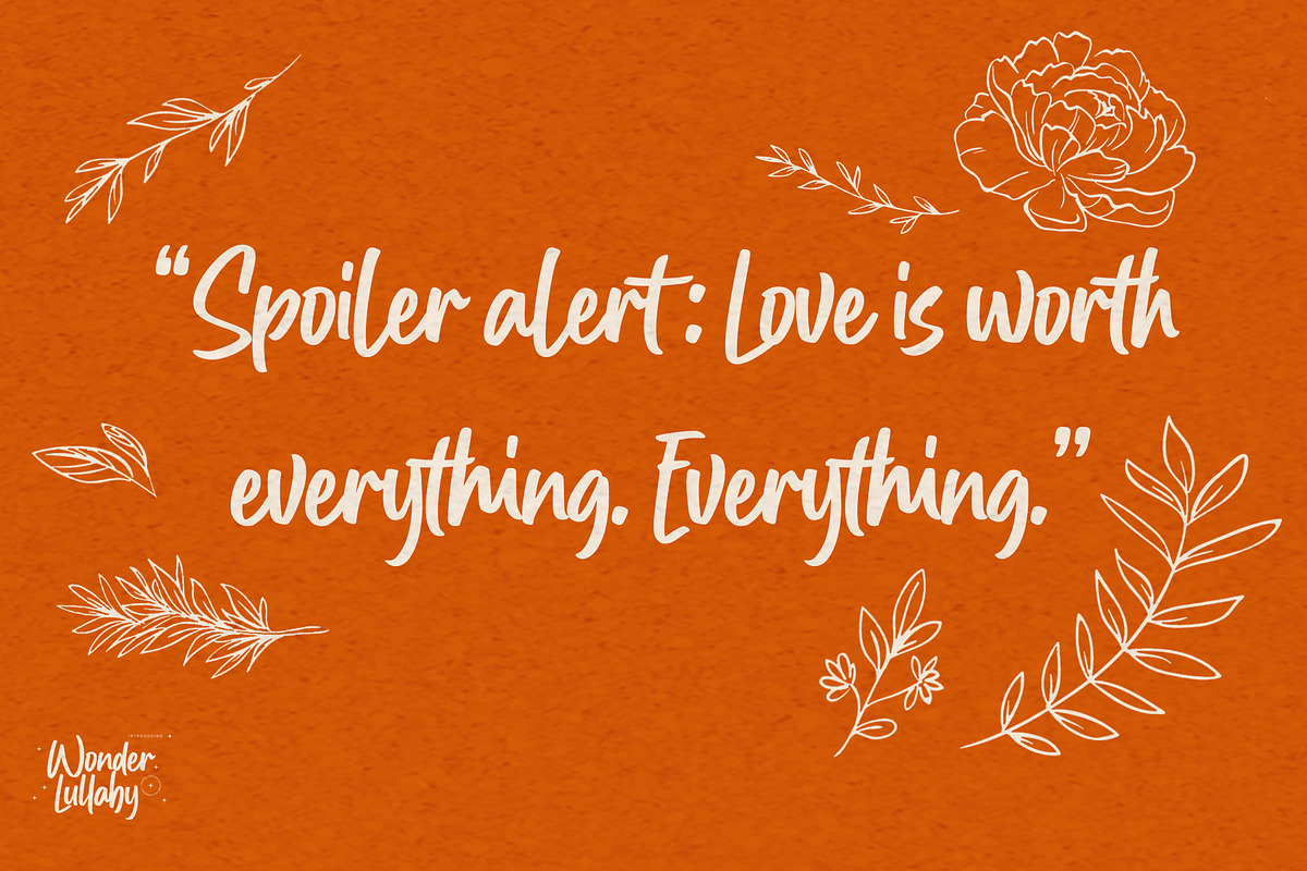 Wonder Lullaby – Playful Font, a Handwritten Font by Gassstype (Photo 6 of 8)