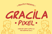 CS Gracila Pixel, a Handwritten Font by Craft Supply Co. (Thumbnail 1 of 8)