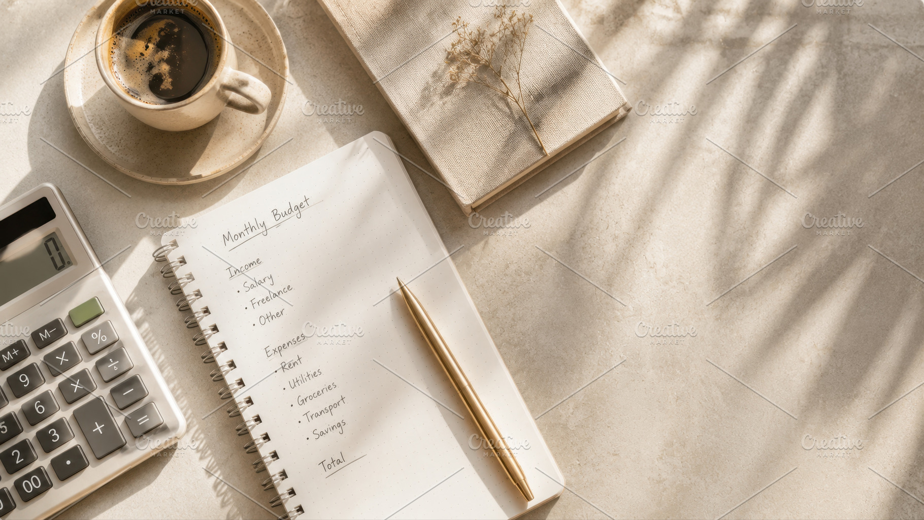 Writing a monthly budget plan, a Photo by Beautiful things