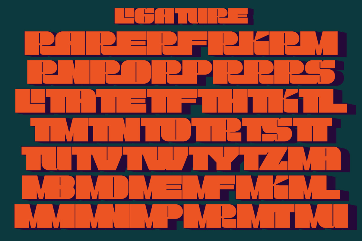 KREAK - BOLD DISPLAY FONT, a Symbol Font by tebaltipislab (Photo 6 of 16)
