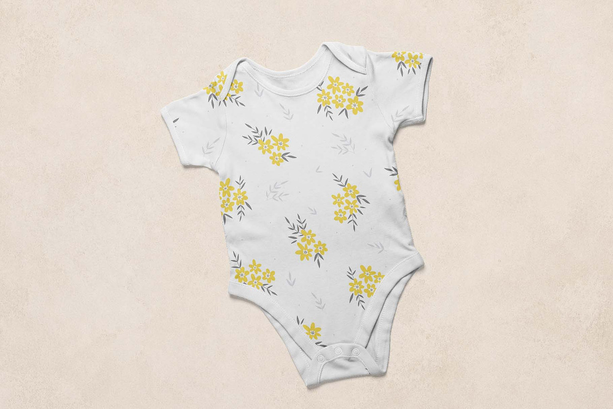 Little Yellow Blooms Floral Pattern, a Pattern Graphic by Irina Ostapenko (Photo 2 of 4)