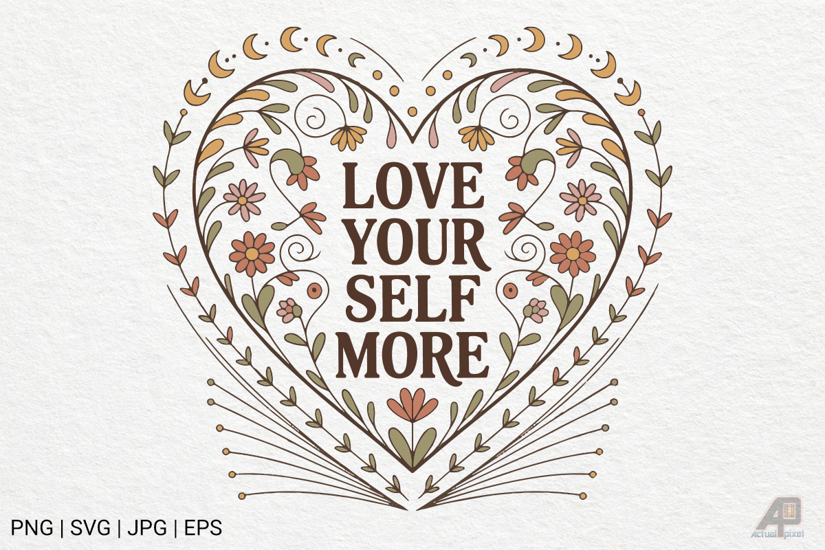 Boho Retro Flowers Quotes Bundle, an Illustration by Actual Pixel (Photo 6 of 12)