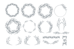 Minimalist wreaths and dividers