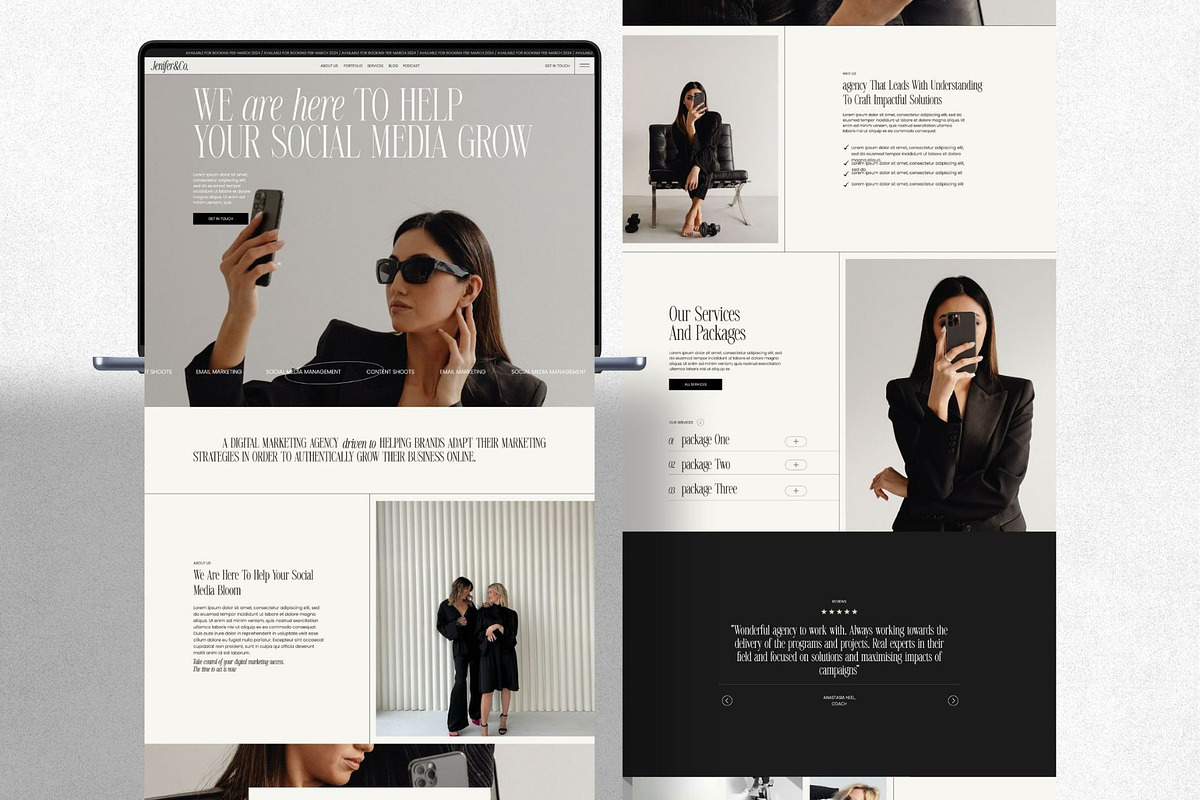 Showit Marketing Coach Website, an App Template by Digital&Chic (Photo 5 of 8)