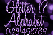 Purple Glitter Alphabet Clip Art, an Object Graphic by Paper Element (Thumbnail 1 of 5)