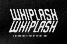 WHIPLASH - A Slanted Font Duo
