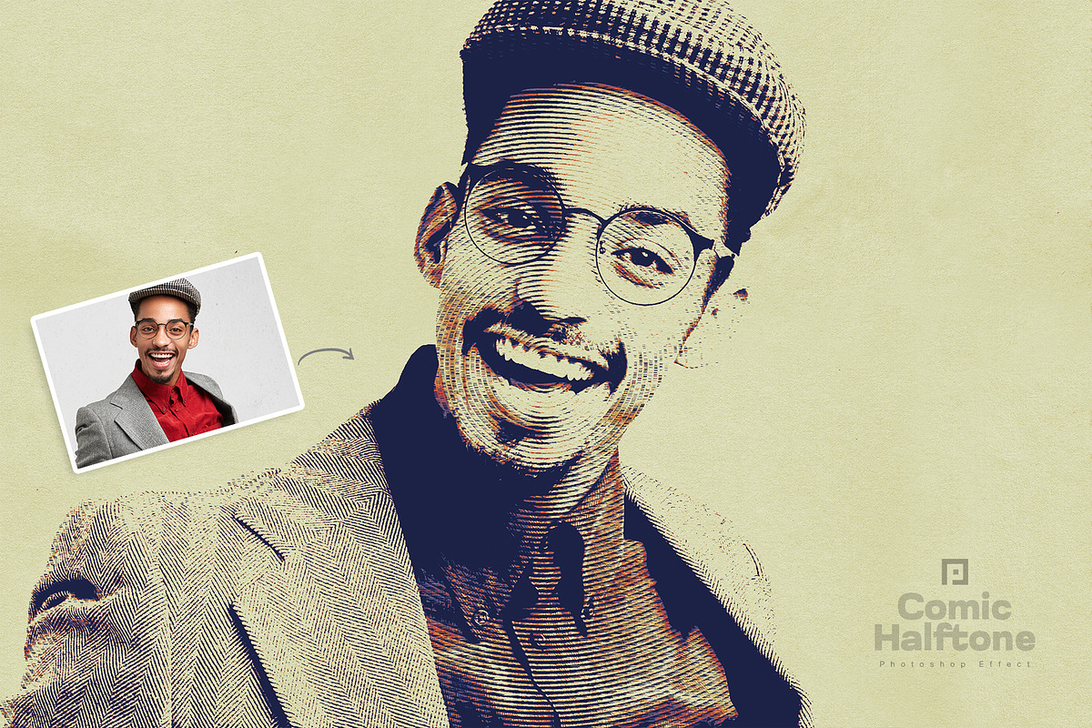 Comic Halftone Poster Photo Effect, an Action Add-On by Shovajit (Photo 2 of 7)