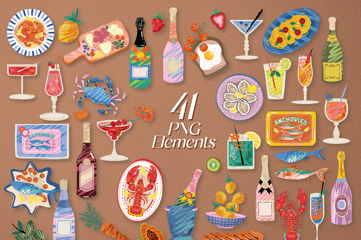 Alfresco Dining  Collection, a Pattern Graphic by MSNTY STUDIOX (Photo 8 of 34)