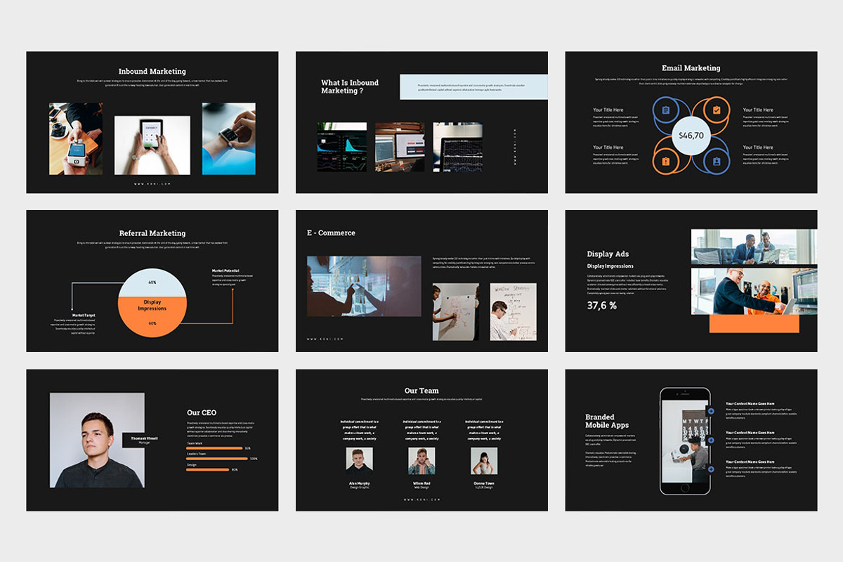 Koni : Digital Marketing Powerpoint, a Presentation Template by Punkl Camp (Photo 8 of 9)