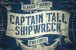 CAPTAIN TALL SHIPWRECK FONT DUO