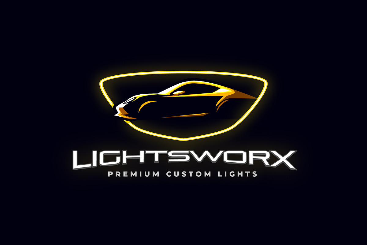 Custom Sports Car in Shield Logo, a Branding & Logo Template by Suhandi