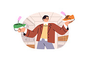 People shopping in store set, a Person Illustration by PaperTrident (Thumbnail 11 of 15)