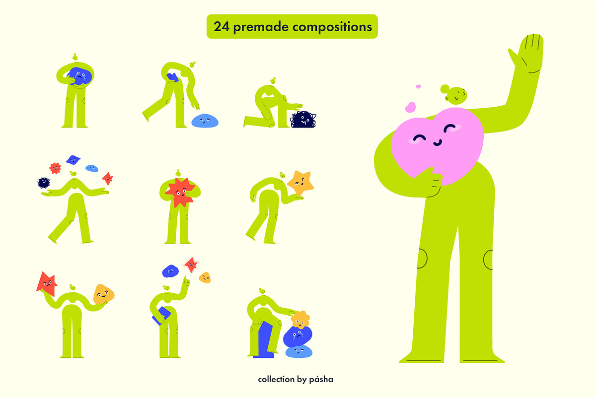 Abstract Character & Emotions, an Education Illustration by Pásha (Photo 2 of 7)