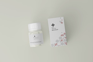 Bottle Pills Mockup