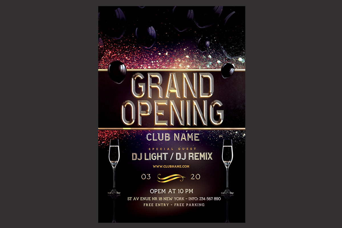 Grand Opening Flyer, a Flyer Template by DSGraphicDesign