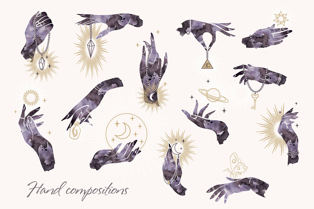 Digital Mystical heavenly bundle, an Illustration by Siriliadka Dreams (Photo 2 of 10)
