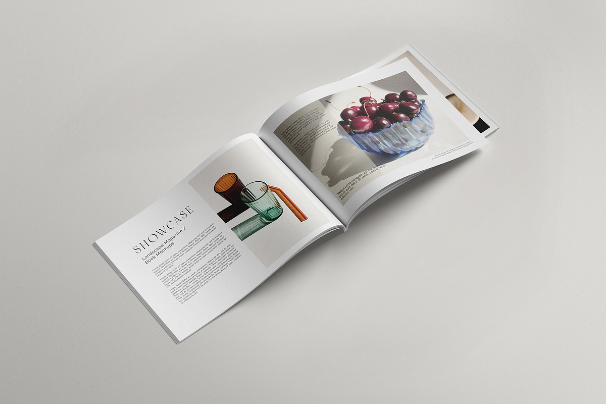 Landscape Magazine /brochure Mockup, a Books & Magazine Mockup by Tahtagraphic (Photo 4 of 14)
