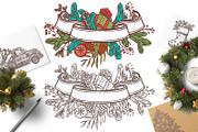 Hand Drawn Christmas Elements, a Decorative Illustration by alexrockheart (Thumbnail 7 of 9)
