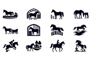 Horse Silhouettes Bundle, an Illustration by Creative_View (Thumbnail 3 of 4)