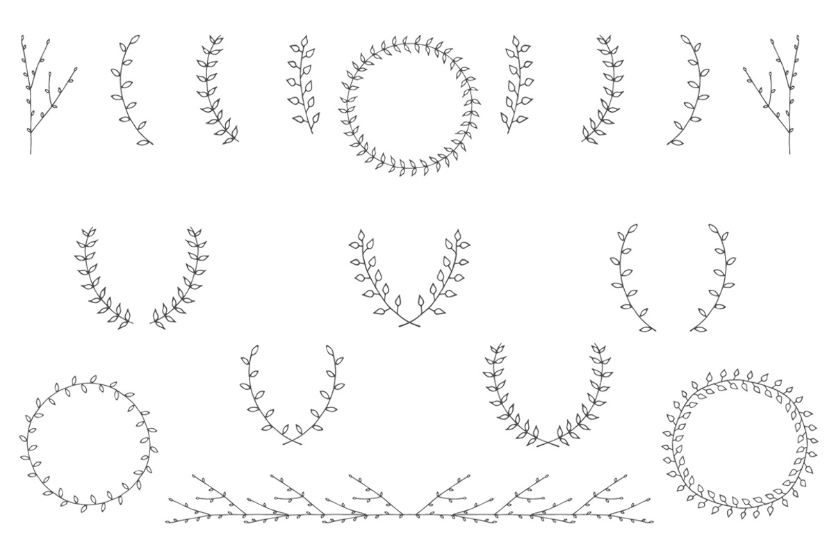 Hand-drawn-branches-set1 preview 2