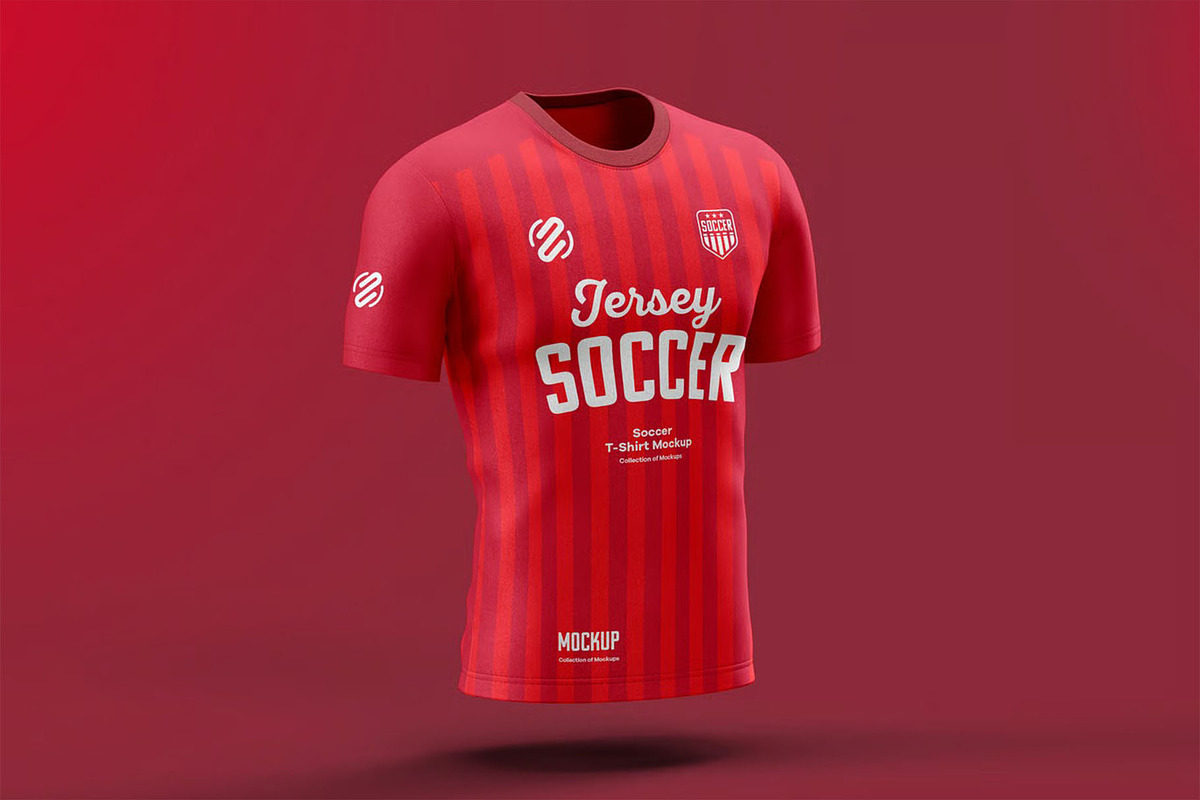 Soccer T-shirt Mock-up, a Shirt Mockup by zippypixelstudio (Photo 6 of 8)