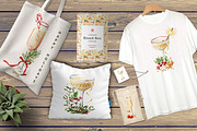 Festive Champagne, a Food Illustration by Daria Ustiugova (Thumbnail 10 of 10)