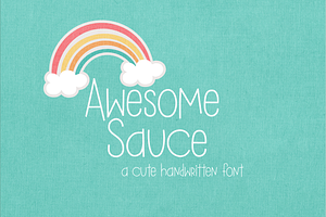 Awesome Sauce Cute Handwritten Font