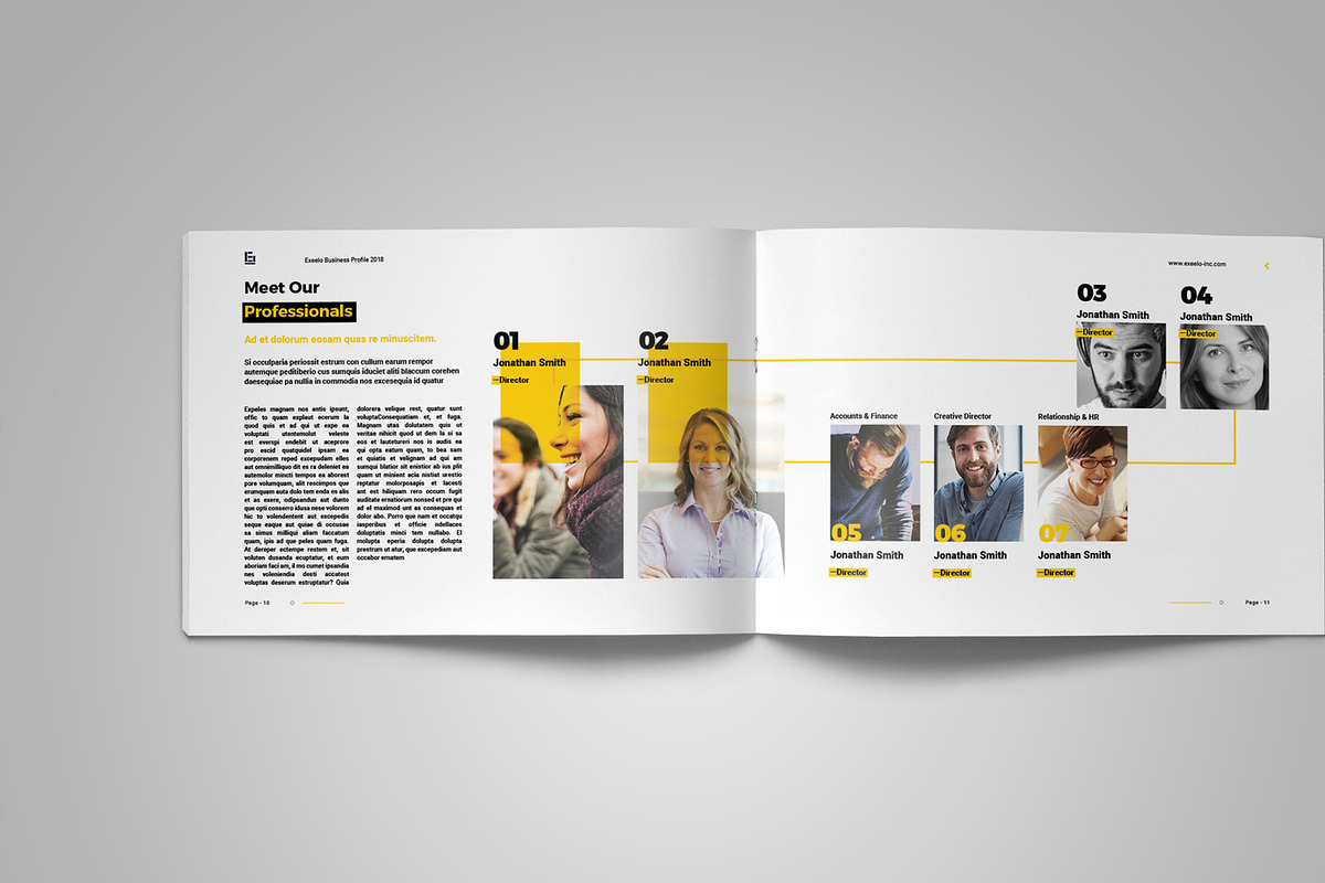 Horizontal Company Profile, a Brochure Template by Elite_Standard (Photo 6 of 15)