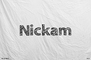 Nickam, a Font by Nickhard (Thumbnail 1 of 5)