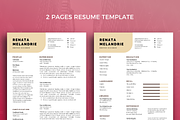 Resume Template 44, a Resume Template by graphicalcium (Thumbnail 2 of 3)