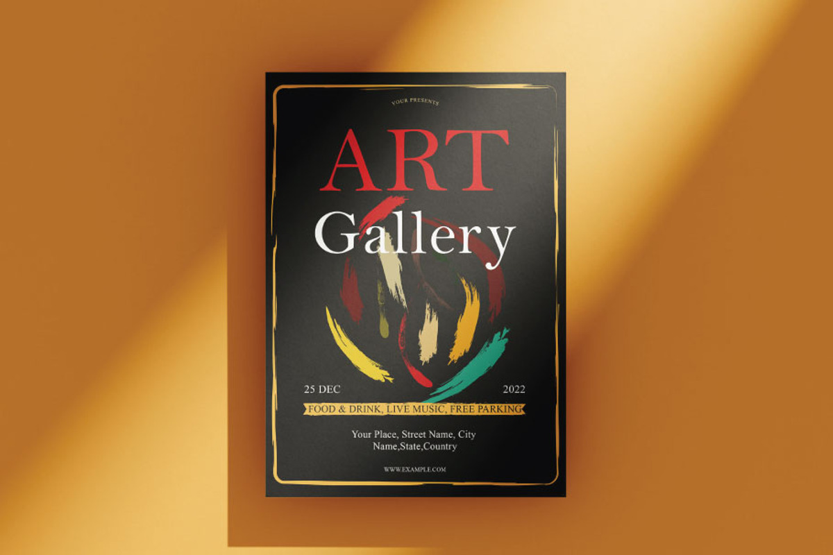 Art Gallery Flyer, a Flyer Template by FaraHelal (Photo 1 of 3)