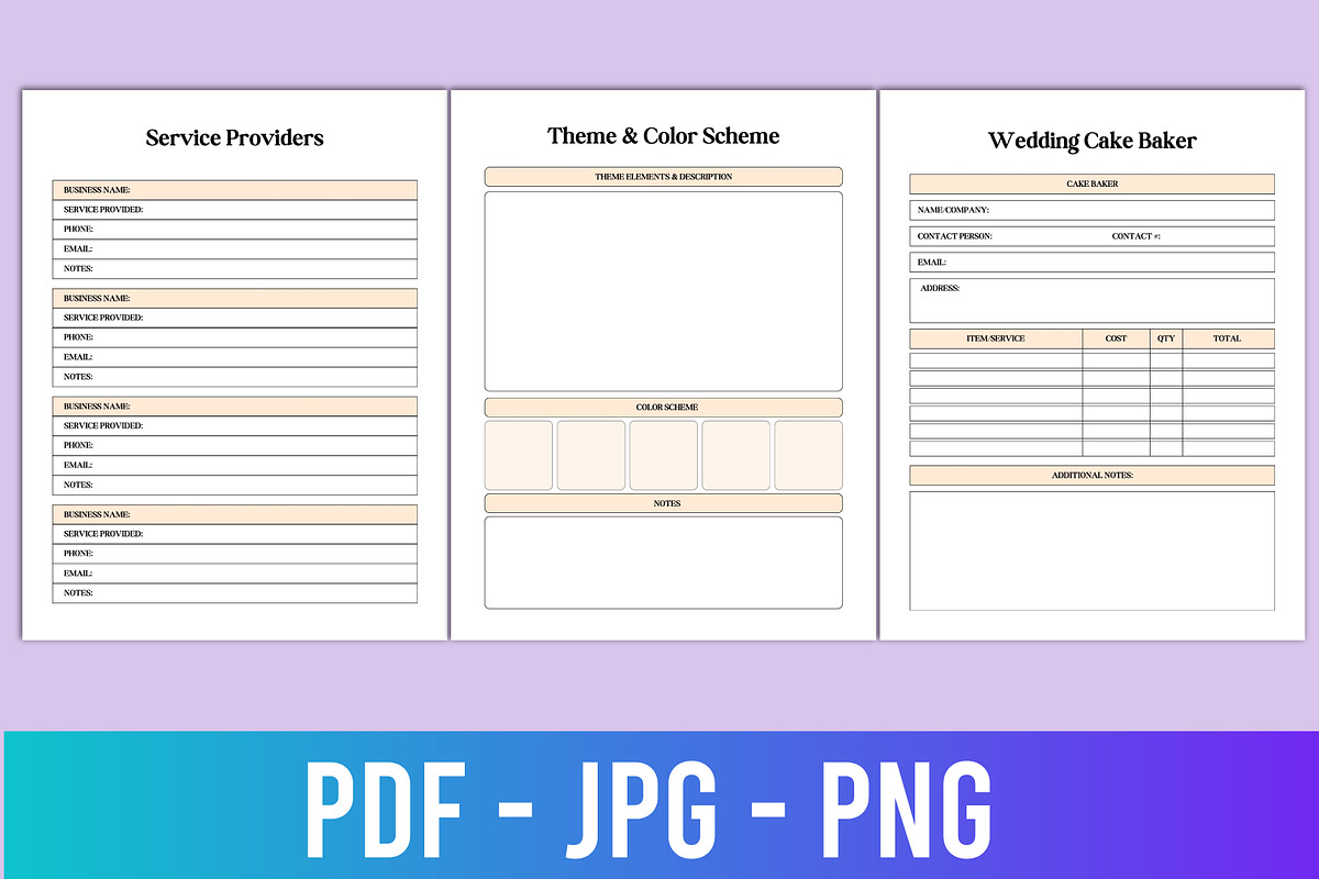 2025-26 Wedding Planner, a Stationery Template by Designmela01 (Photo 2 of 4)