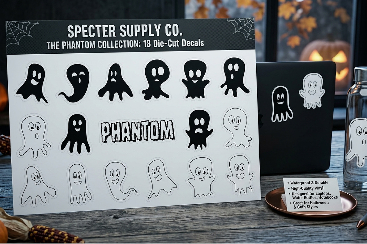 Phantom Ghost Collection, an Object Graphic by Saba Vector (Photo 2 of 3)