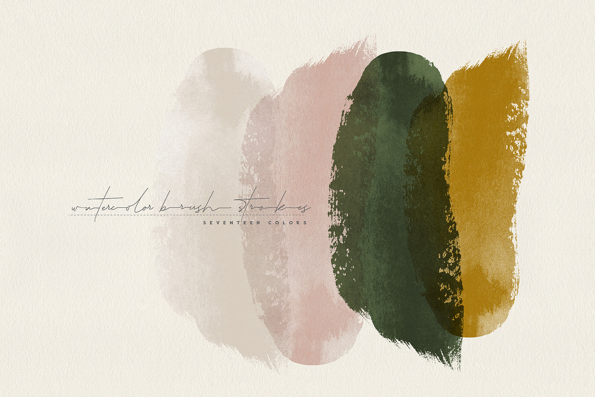 Brush Strokes in 17 Modern Colors, a Texture Graphic by Basia Stryjecka (Photo 20 of 21)