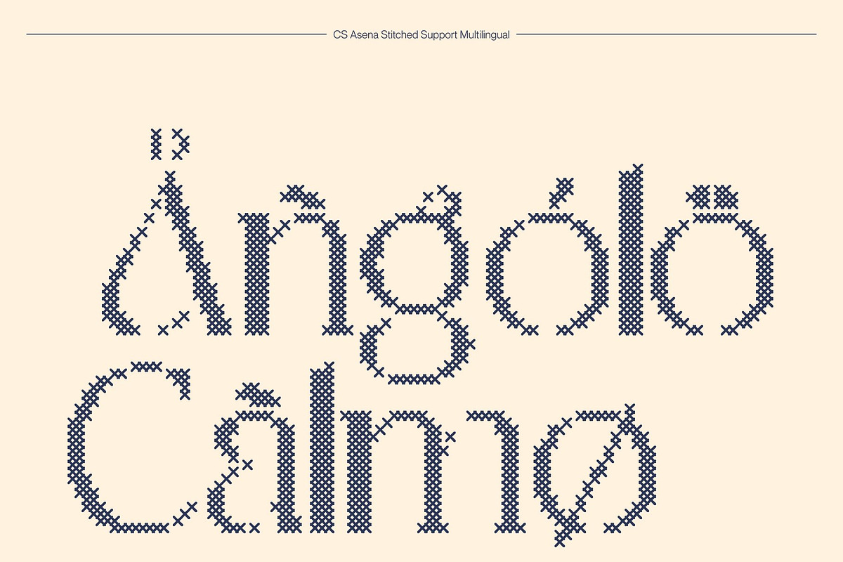 CS Asena Stitched, a Serif Font by Craft Supply Co. (Photo 7 of 8)