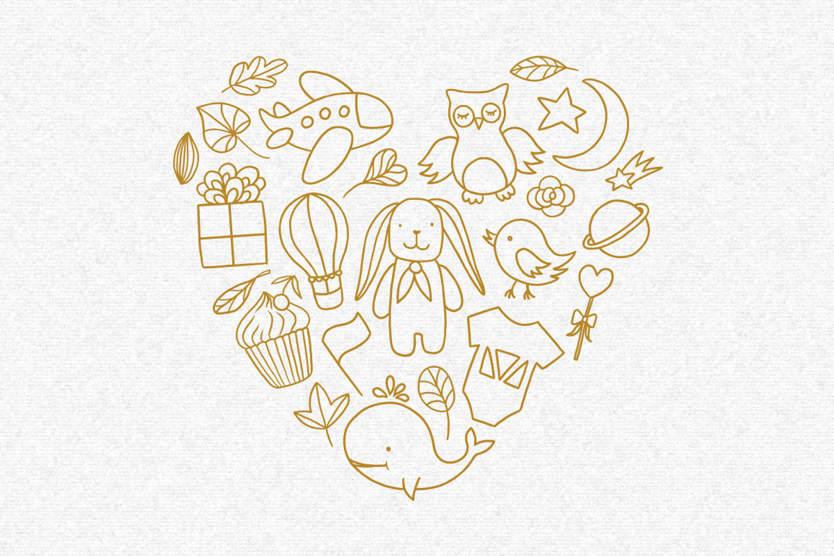Baby Shower Collection, a Decorative Illustration by Chelovector (Photo 5 of 5)