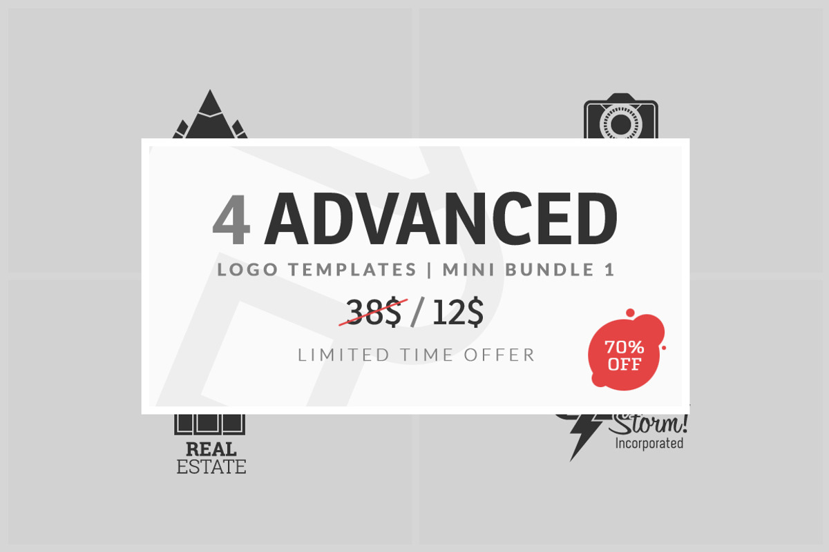 4 Advanced Logo Templates Bundle 1, a Branding & Logo Template by MAOV (Photo 4 of 9)