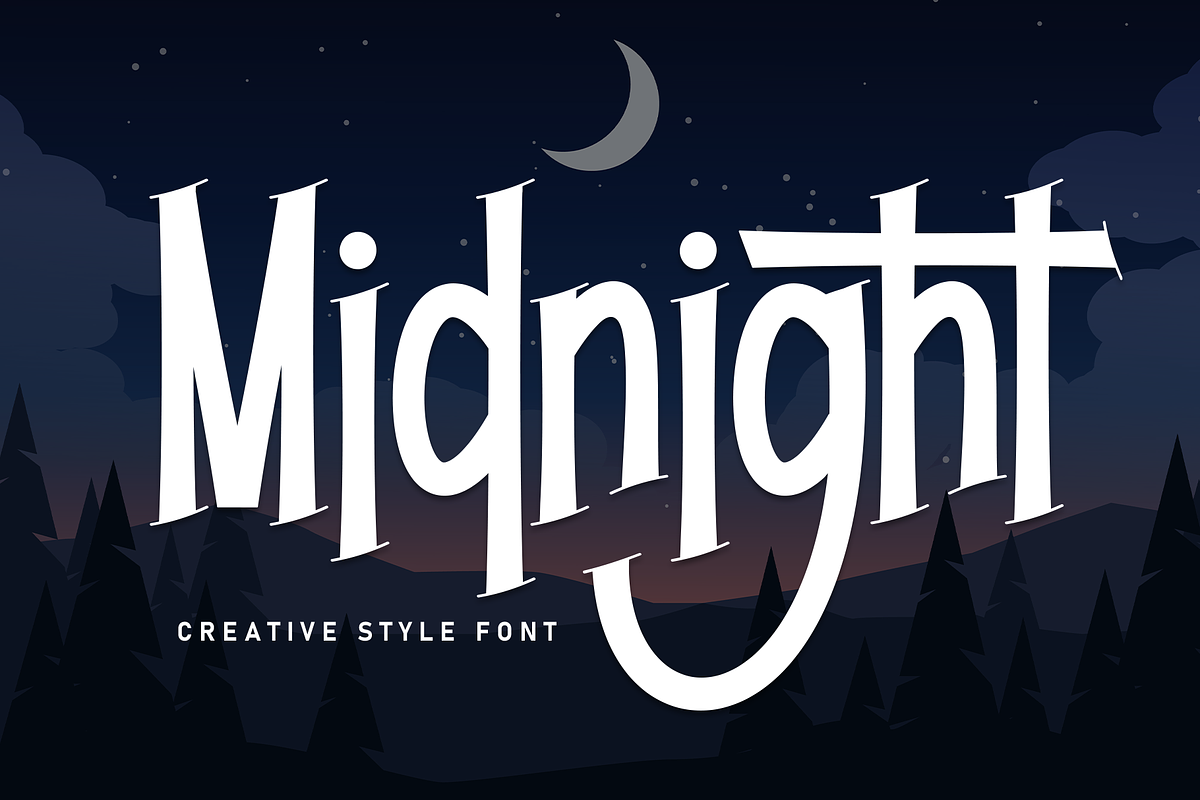 Midnight | Script Font, a Script Font by Scratchones (Photo 1 of 9)