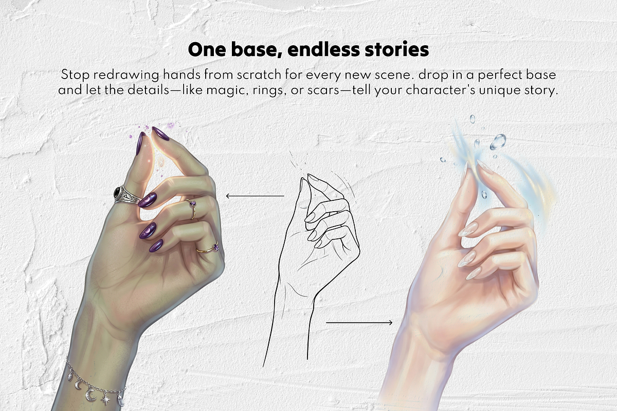 200 Procreate Hand Stamps, a Brush Add-On by Selentaori Studio (Photo 10 of 11)