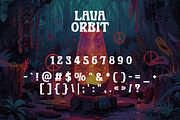 Lava Orbit - Surreal 1970s Typeface, a Sans Serif Font by HipFonts (Thumbnail 9 of 10)