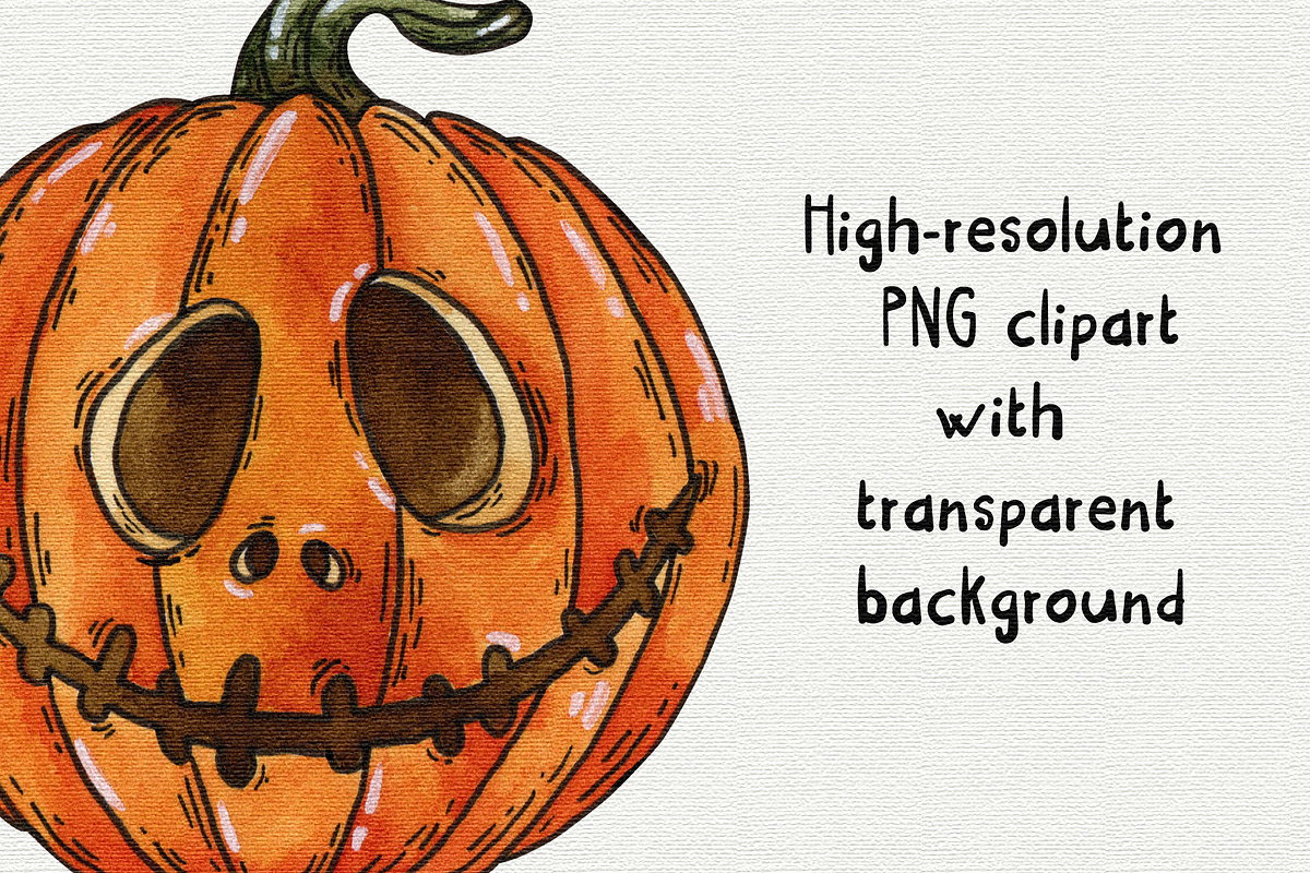 Halloween pumpkins clipart, an Object Graphic by Trinibis (Photo 3 of 4)