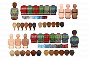 Christmas family clipart, a Person Illustration by ColorfulPT (Thumbnail 2 of 6)