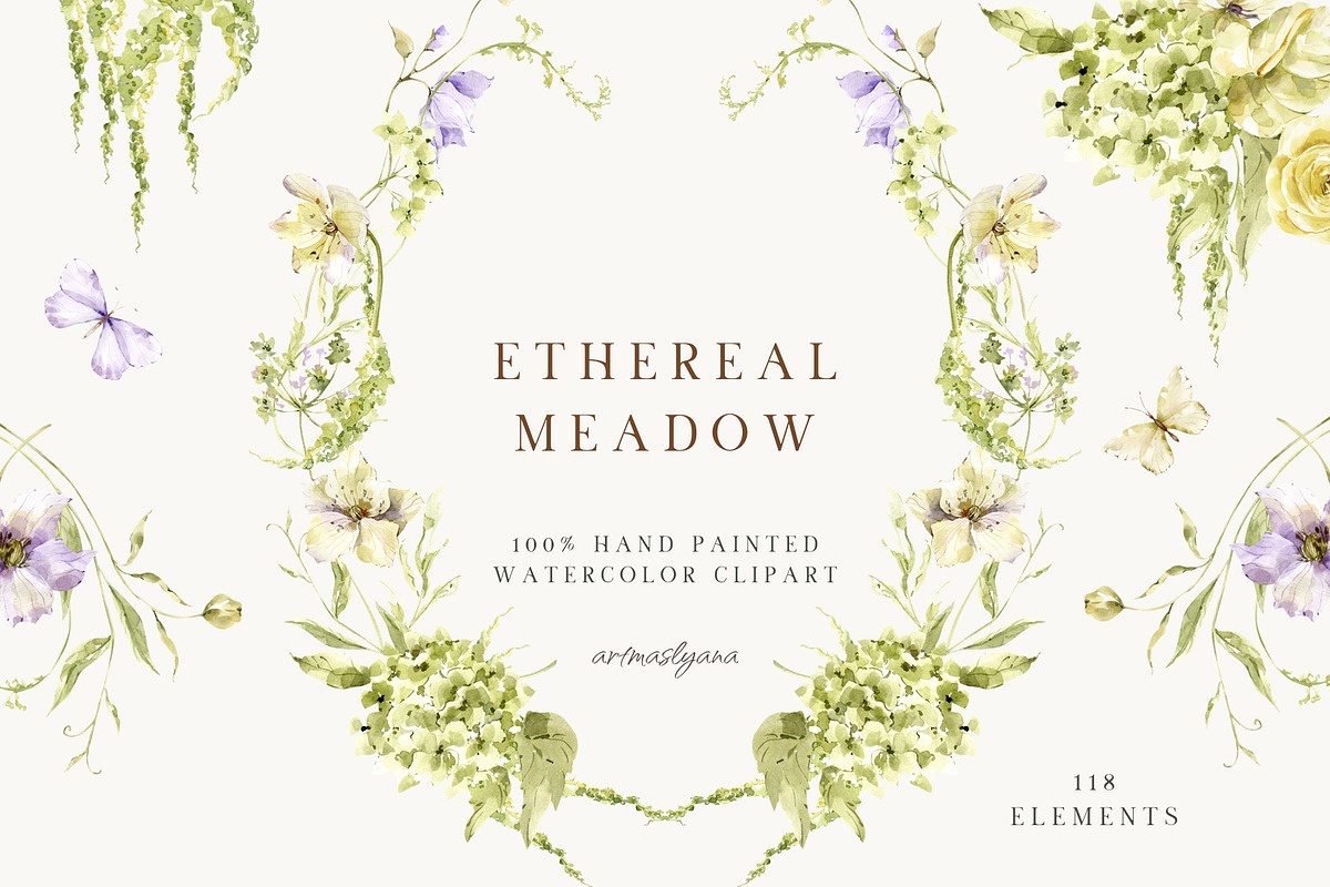 Ethereal Meadow hand painted art, a Decorative Illustration by ArtMaslyana (Photo 1 of 15)