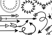 72+ Handdrawn Arrows, Dividers etc., an Object Graphic by The Bumble Box (Thumbnail 2 of 3)