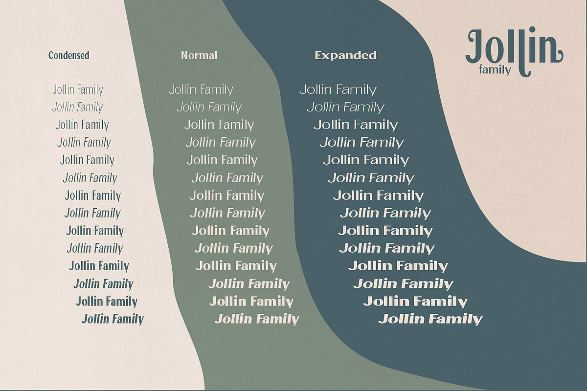 Jollin Family - Variable Font preview 3
