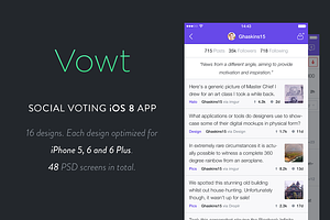 Vowt - Social Voting iOS 8 App