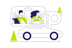 Learn basic maneuvering abstract, a Transportation Illustration by Visual Generation